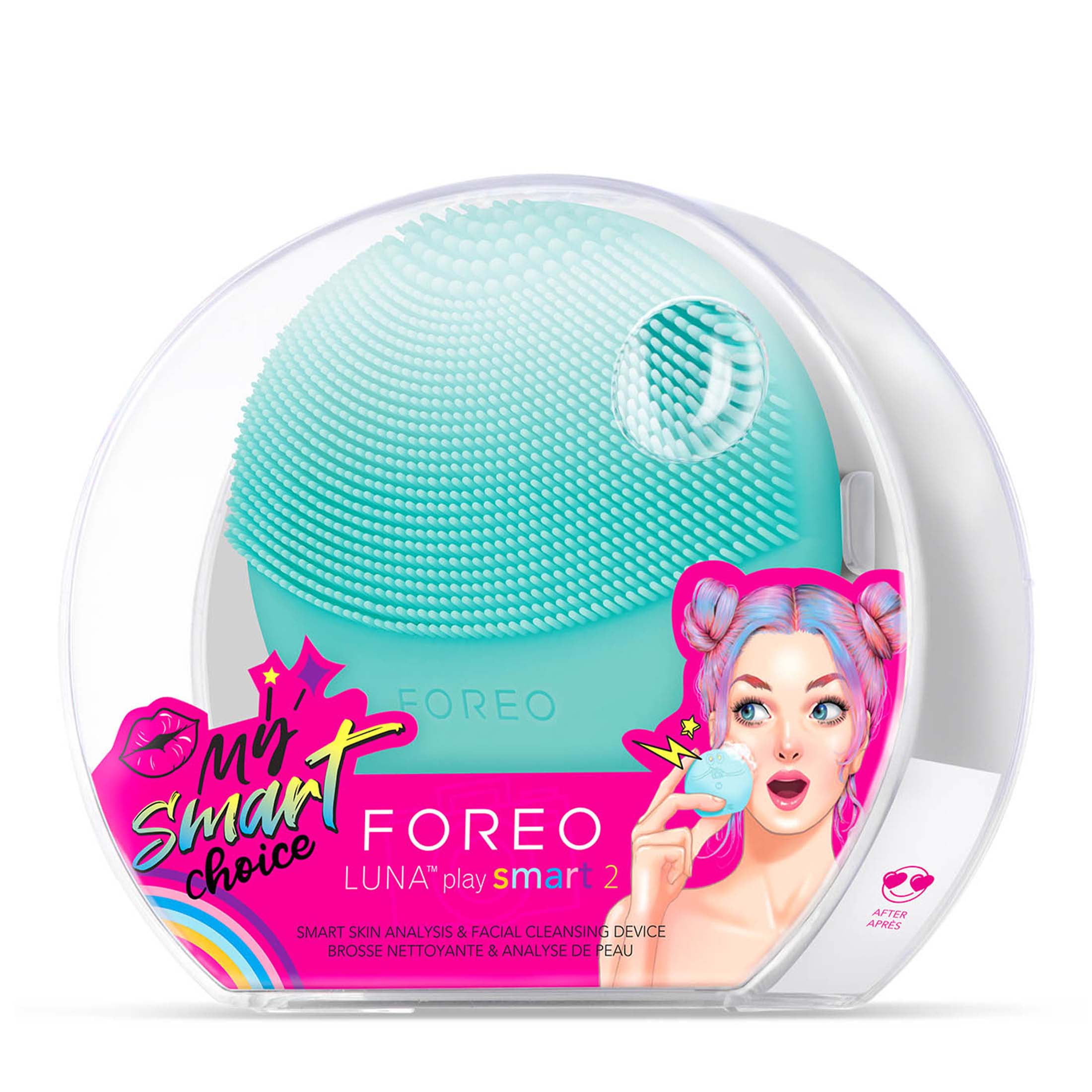 FOREO, LUNA play smart 2, Skin Analysis & Customized Facial Cleansing, Mint For You