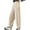 Beige, variant on Edvintorg 8-14 Years Girls' Pants Streetwear Solid Color Casual Elastic High Waisted Straight Leg Baggy Pants Wide Leg Pants Trousers with Pocket Teenage Girls' Clothing