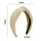 thumbnail image 2 of White Diadema para mujer, accesorios para el cabello, diadema ancha de moda, diadema elegante para mujer, color turquesa, 2 of 5