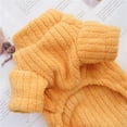 thumbnail image 5 of Denbek Sweater for Cats, Pet Sweater for Small Dogs Girl Boy Warm Solid Pullover Coat Autumn Winter Dog Clothes for Puppy Chihuahua Yorkie, Yellow-XL, 5 of 9