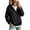 Black, variant on PBFRDSJ Women's Lightweight Rain Jacket Comfortable Stretch Hooded Zip Up Jacket with Pockets for Hiking Travel Outdoor Sizes S-2XL