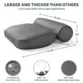 thumbnail image 2 of Bath Pillow Bathtub Pillow with 6 Non-Slip Suction Cups, Extra Thick and Soft Air Mesh Pillow for Bath - Fits All Bathtub, Grey, 2 of 7
