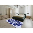 thumbnail image 4 of Ahgly Company Indoor Rectangle Patterned Cobalt Blue Area Rugs, 7' x 9', 4 of 6
