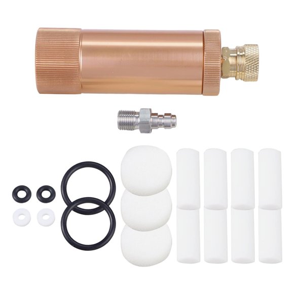 Portable Oil Water Separator Set with Quick Connect Male/Female Connector and PCP Hand Pump Air Filter (M10*1)