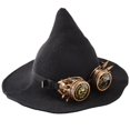 thumbnail image 3 of Sombrero de bruja y mago para Halloween, disfraz de fiesta, diadema, gafas, accesorios de Cosplay, 3 of 5