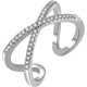 thumbnail image 1 of Anillos entrecruzados, anillos cruzados ajustables para mujer con circonita cúbica para siempre, banda cruzada para dedo para boda y compromiso del día de San Valentín JM, 1 of 5