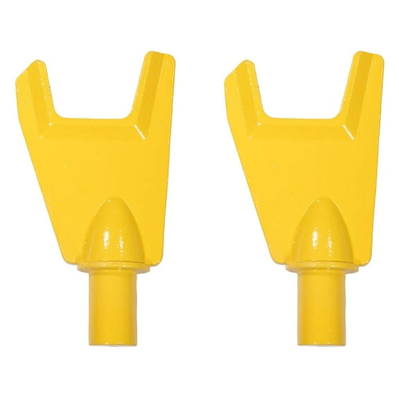 2 Pack 3" Wide Medium Towing Axle Lifting Fork for Heavy-duty Towing, Hauling Trucks and Wreckers - Lifting Fork Ideal for Picking-up Vehicles By Axle, Frame, or Leaf Springs - Yellow