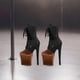 thumbnail image 5 of Paquete de 2 cubrezapatos para pole dance, cubiertas de terciopelo resistentes a los arañazos con Marrón XXL, 5 of 8