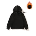 thumbnail image 6 of OJSFQUFP Boys' Hoodie and Winter Cotton Girls' Casual Long Sleeved Top Solid Color Jacket Hoodie, 6 of 7
