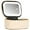 Beige, variant on Small Makeup Bag Travel Train Case with Mirror and Light Mini Travel Makeup Train Case Cosmetic Organizer 3 Adjustable Brightness Toiletry Bag Portable Artist Storage