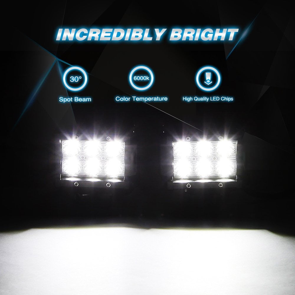OFFER Spotlight Bar Car LED 18 Watt 12v Cold Light 6000 ° K 60 ° Lighthouse jeep 