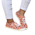 thumbnail image 5 of Willtoo Women 2026 Halloween Pumpkin Shoes Cute Spooky Print Loafers Lightweight Comfortable Platform Casual Walking Shoes Slip on Flat Sneakers Boat Shoes with Soft Sole, 5 of 6