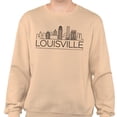 thumbnail image 2 of Skyline Louisville Kentucky Sweatshirt Unisex Large Sand, 2 of 5