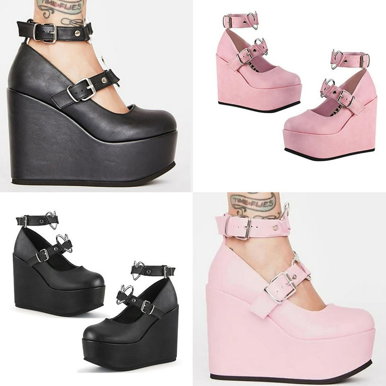 Punk Ankle Strap Pump