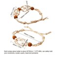 thumbnail image 3 of Natural Quartz Stone String Bracelet Handwoven Bracelet Rope Net Pocket Empty Stone Holder Bracelet for DIY Jewelry Brown Single net 1 Single net 1, 3 of 4
