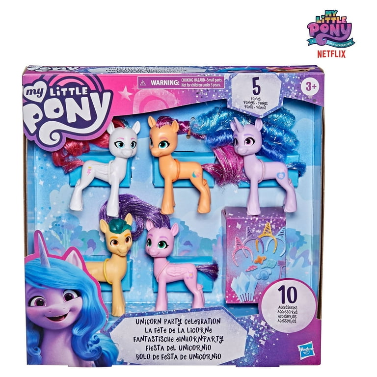  My Little Pony: Friendship is Magic Toy Meet The Mane 6  Collection Set - 6 Pony Figures Including Twilight Sparkle, Kids Ages 3 and  Up ( Exclusive)