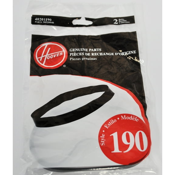 Hoover Style 190 Replacement Vacuum Belts 2 Pack