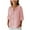 Pink, variant on SuTry Girls 3/4 Sleeve Blouses Linen Button down V Neck Trendy Solid Loose Tops for Mild Weather Linen Material Breathability(Black,5 Years)