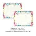 thumbnail image 2 of Floral Recipe Cards, Flower Recipe Cards, Floral Index Cards, Blank Back Recipe Notecards, 2 of 7