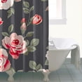 thumbnail image 5 of Waterproof Pioneer Shower Curtain 84x72 Inch Polyester Unique Colorful Floral Shower Curtain for Bathroom Hotel Home Decor with 12 Plastic Hooks, 5 of 5