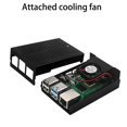 thumbnail image 3 of Carcasa protectora de aluminio para Raspberry Pi 4 Modelo B, color negro, 3 of 5