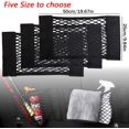 thumbnail image 5 of Black Magic Adhesive Cargo Net Elastic String Pouch, Car Back Rear Trunk Seat Mesh Net 2 Pcak-50X25cm, 5 of 5
