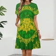 thumbnail image 2 of Chi Eta Phi Sorority Pattern Dress Summer Street Style Dresses Female Short Sleeve Printed Sundress, 2 of 7
