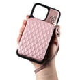 thumbnail image 2 of Case for iPhone 15 Pro, Detachable Crossbody Strap Wallet Case with Card Slots, Stand Ring Flip PU Leather Protective Cover Lanyard for Women for iPhone 15 Pro, Rosegold, 2 of 7