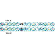 6 Count Bulk Pack All Aboard Train Ribbon Banners