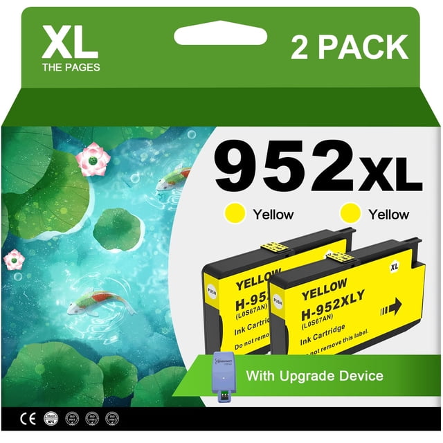 Cartucho de tinta NEXTPAGE 952XL amarillo, paquete de 2 unidades con dispositivo de actualización