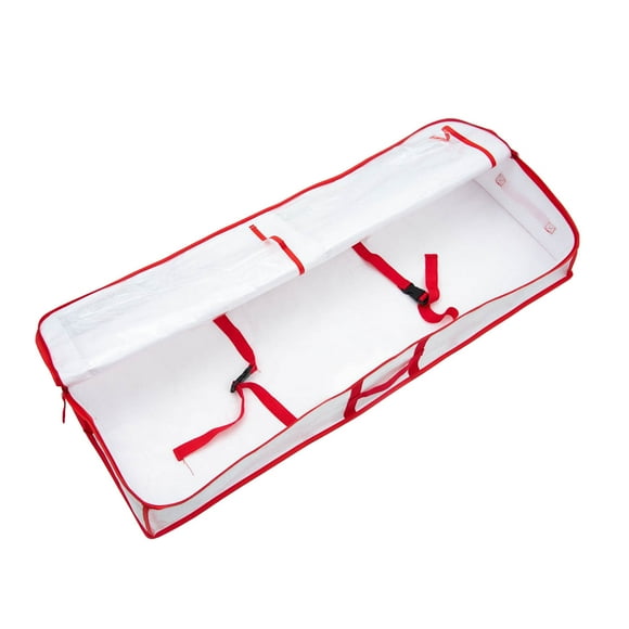 Bolsa de almacenaje Contenedor de almacenaje Bolsa de almacenaje con asa reforzada Cierre de cremallera Gran capacidad Bolsa de almacenaje plegable Blanco