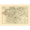 thumbnail image 2 of Santini 18x14 White Modern Wood Framed Museum Art Print Titled - German Empire - Santini 1794, 2 of 4