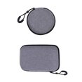 thumbnail image 2 of Miangastore 2Pcs Data Cable Bag Travel Cable Organiser Bag Grey Fabric Waterproof for Daily Use, 2 of 8