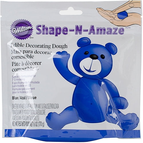 Wilton Shape-N-Amaze Edible Cake Decorating Dough, Blue 6 ...
