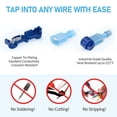 thumbnail image 3 of TICONN 240pc T Tap Wire Connectors Kit, Quick Splice Wiring Connectors Case, 3 of 7