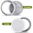 thumbnail image 4 of 48 Pieces Canning Jar Lids and Bands for Regular Mouth Mason Jars Split-Type Lids with Silicone Seals Rings Leak-Proof Secure Mason Canning Jar Cap Compatible with Mason Jar (Silver), 4 of 7