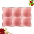 thumbnail image 2 of 6 Grids Egg Holder Ceramic Anti-Slip Egg Box Refrigerator Shockproof Egg Storage Box (Pink), 2 of 8