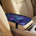 thumbnail image 4 of Xixirimido Car Seat Covers Front Seats Leather Universal Fit for Cars, Vans, Trucks, SUV, Set of 5 Car Seat Protector with Seatbelt Covers & Center Console Cover, Butterfly Purple Roses, 4 of 8