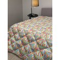 thumbnail image 2 of Floral Down Alternative Comforter, Vintage Flowers and Leaves Ornaments Along Swirls Monochrome Illustration, Microfiber Quilt for All Season, 5 Sizes, Pale Taupe and White, by Ambesonne, 2 of 3