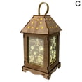 thumbnail image 2 of PENGXIANG Wooden LED Handheld Lantern Display Mold Night Light Christmas Decor Lamp Gift, 2 of 9