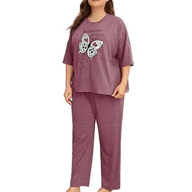 plus size jogger pajama sets