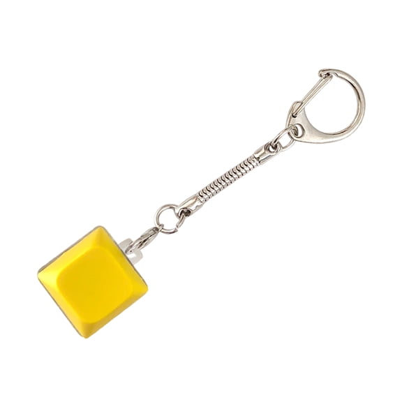 Portable RGB Illuminated Keycap Clicker Toy - Stress Relief Keychain for Adults & Office Relaxation