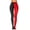 A1 Red, variant on Women Two Toned Tights Halloween Jester Clown Stockings,Cosplay Costume Contrast Opaque Pantyhose Leggings, Full Length Costume Leggings,Stretch Dance Pants for Carnival Party Red One Size