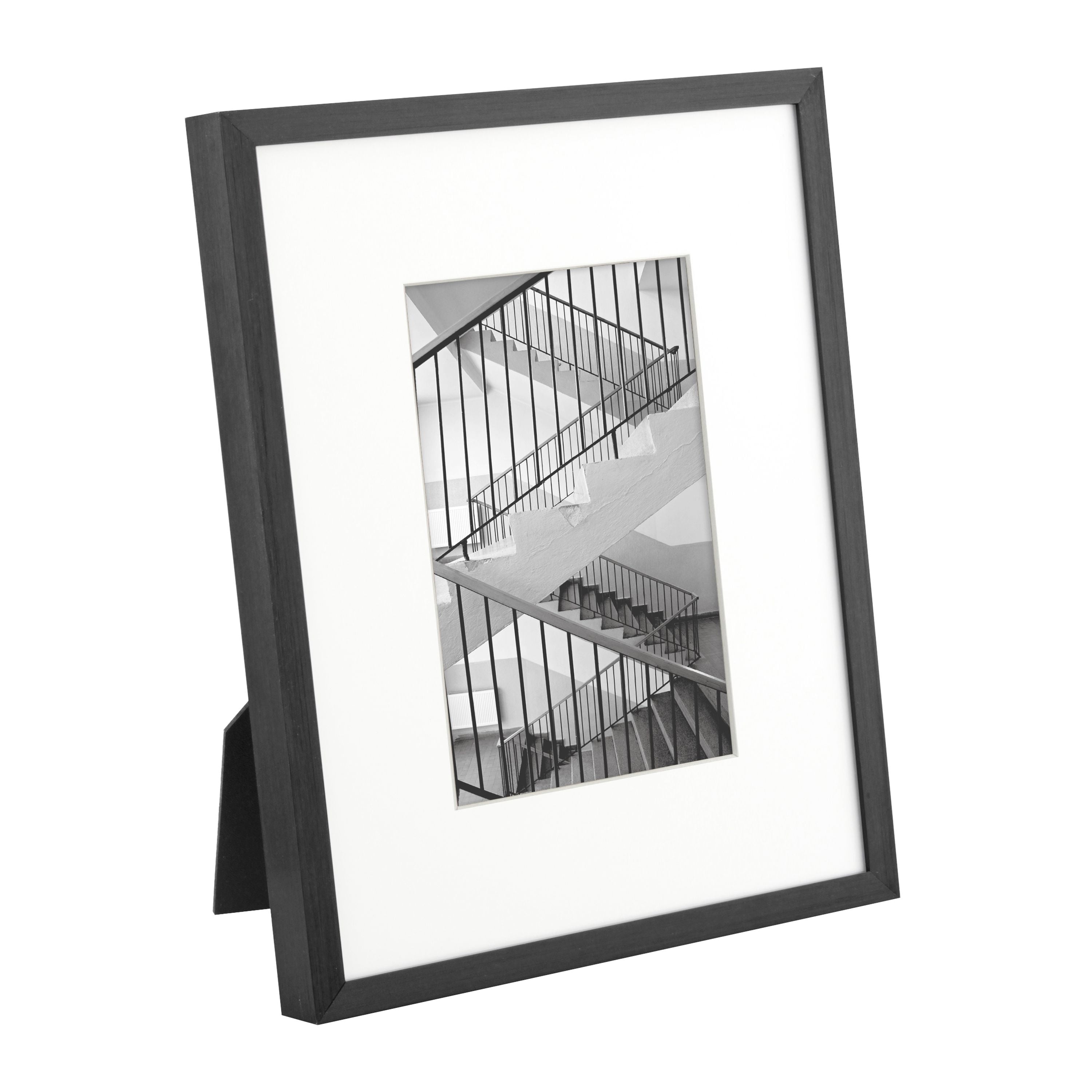 Better Homes & Gardens 7x9 Matted to 4x6 Metal Tabletop Picture Frame Set, Black, Set of 4