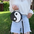 thumbnail image 1 of Bolso de hombro pequeño con estampado de cocodrilo para mujer bandolera Ehuebsd con estampado de Tai Chi bolso de bola de cuero Pu suave Mini bolso, 1 of 9
