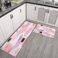 thumbnail image 3 of Kitchen Rugs and Mats Non Skid Washable Spring Floral Dalia Summer Kitchen Mat and Rug Set,Floor Cushion Absorbent Rug,Rubber Backed Area Rugs for Kitchen Laundry, 3 of 7