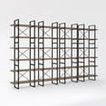 thumbnail image 3 of Antique Walnut Color 6 Tiers Display and Storage Room Divider Bookcase, 3 of 3