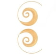thumbnail image 1 of Guardurnaity Pendientes de gota Accesorios de joyería de personalidad Pendiente de espiral Regalo de compromiso Ligero diario Ear Stud Ropa, zapatos y accesorios Miscelánea, 1 of 6