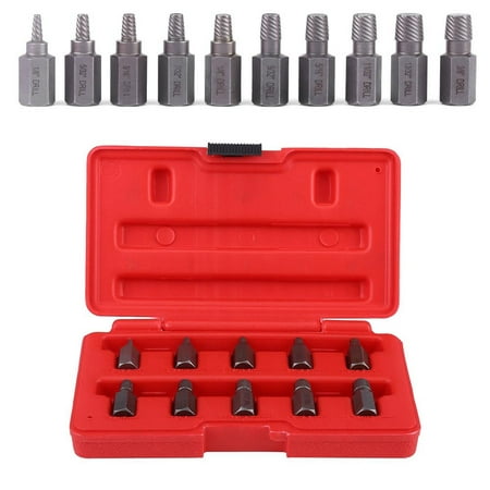 

Extractor 10 Pcs 3.2-10.3mm Screw Extractor Set For Rust Damaged Studs Remover Out