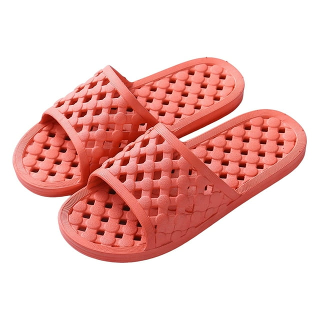 Dakaela Womens Mens Shower Shoes Quick Drying Pool Slides Beach Bath Slippers with Drain Holes